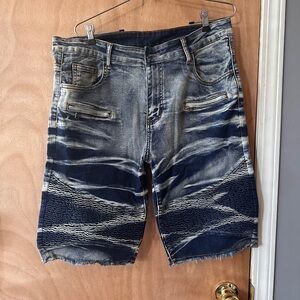 Stylish Blue Denim Men Shorts
